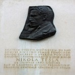 Plaque commemorating Nikola Tesla, groundbreaking electrical engineer and inventor of AC.